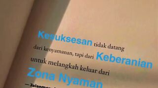 Sukses tidak akan datang ketika kamu nyaman