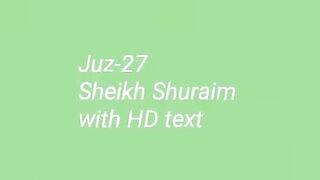 Para 27 Full - Sheikh Saud Al-Shuraim With Arabic Text (HD) - Para 27 Sheikh Al-Shuraim