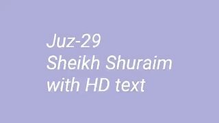 Para 29 Full - Sheikh Saud Al-Shuraim With Arabic Text (HD) - Para 29 Sheikh Al-Shuraim