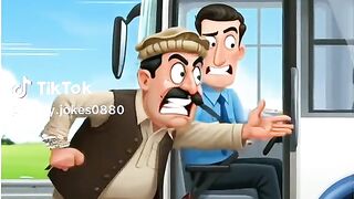 Pathan Ne bhagate Hue bus Pakdi