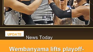 Wembanyama-lifts-playoff-bound-Spurs,-Doncic-and-James-fuel-Lakers