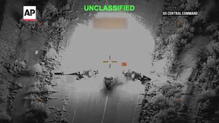 US releases video of strikes on Iran planes, boats and trucks