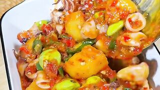 Resep Sambal Cumi Pete Kentang, Menu Makan Siang Paling Mantul!