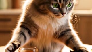 Baby Kitten Spills Seeds… Mama Cat Saves The Day ????????