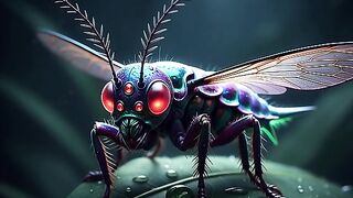 نحلة بمنظر جميل