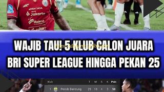 ???? 5 Klub Calon Juara BRI Super League Pekan 25! Siapa Paling Kuat? ⚽