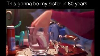 This gonna be my sister in 80 years