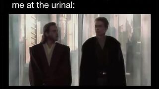 Me to the random stranger beside me at the urinal