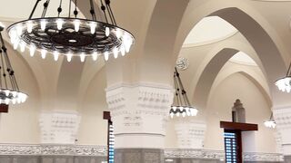 elegant interior of masjid juffali in jeddah | Professional HD Video
