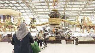 Travelpro - bustling suvarnabhumi airport terminal scene | Trending HD Video
