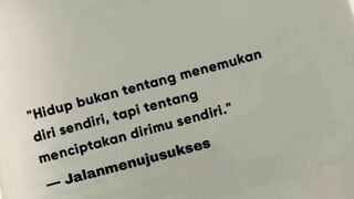 Hidup bukan tentang menemukan jati diri, tapi membuat jati diri