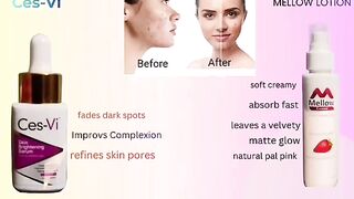 mellow lotion Hydrate Brighten glow Ces-Vi brightening serum