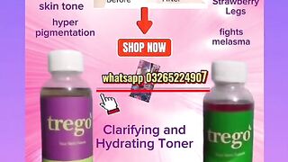 trego Skin Brightening and Lightening Toner trego Clarifying and Hydrating Toner