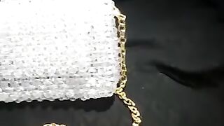 Bling bling crystal beaded bag