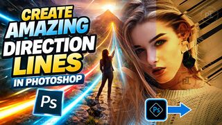 Direction Lines Effect in Photoshop | Golden Dimension Technique