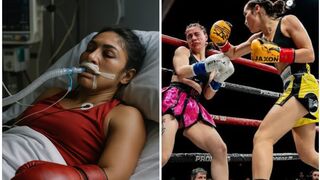 Boxer Isis Siu has entered a medical coma after suffering a crushing knockout defeat.