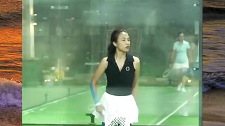 kostum nabila syakieb saat main padel di sorot