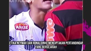 Neymar ketemu di laga melawan sang Guru Ronaldinho