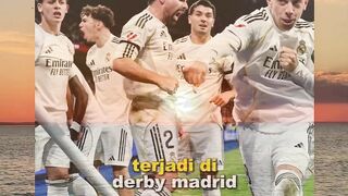 Memang semakin memanas setiap derby madrid bertanding.