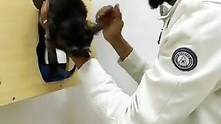 Betsy and Daisy, at the vet