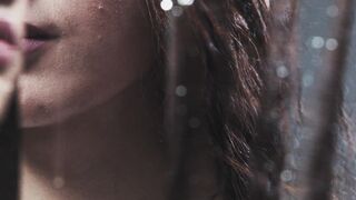 The Bold and the Beautiful - woman face behind irregular glass surface | Trending HD Video