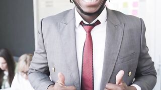 Funny Gift Ideas - businessman smiling on camera | Trending HD Video