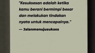 Beranilah untuk bermimpi besar