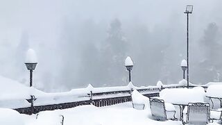 Snow falling