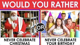 35 HARDEST Christmas Choices You'll Ever Make - Would You Rather