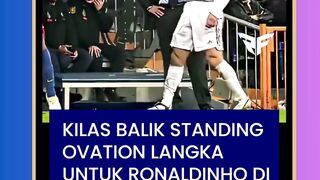 Ronaldinho mendapat tepuk tangan meriah di Santiago Bernabéu