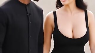 Business woman with Tesla car