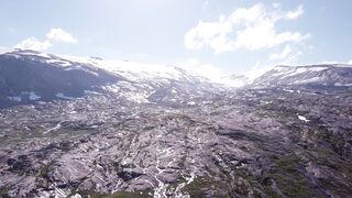 4K Computer Monitor - aerial footage of the mountains and the nature | Trending HD Video