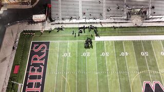 Kia Sportage - aerial view of football field at night | Trending HD Video