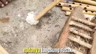 Proses Pembuatan Seruling Bambu