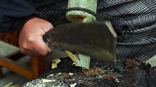 Bamboo Woodworking: Crafting a Functional Scoop from Scratch