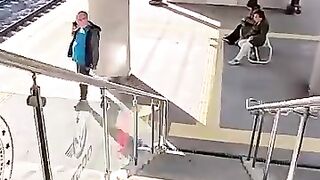 Please watch your step when going up or down stairs.