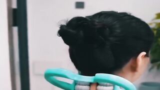 Say Goodbye to Neck Pain! 6-Roller Deep Tissue Neck Massager