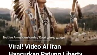 Viral di media sosial, sebuah video AI memperlihatkan Iran menghancurkan Patung Liberty