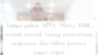 Tanpa APD masuk dapur? Utamakan keselamatan kerja, bukan konten viral! #SafetyFirst #APD #Disiplin!!