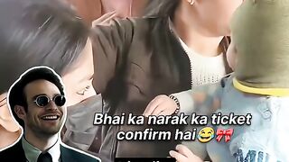 Funny child.   Man take cockies from a child.  Funny