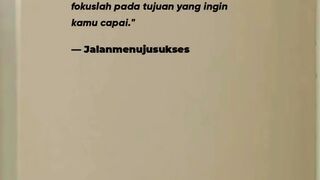 Apapun hambatan di depanmu, tetaplah fokus pada tujuanmu