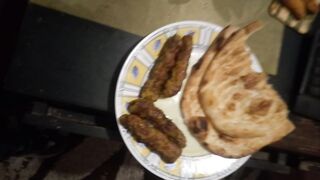 4beef seekh kabab with big Nan barbeque dinnr