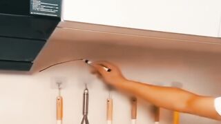 No Drill, No Mess! Self-Adhesive Rotating Kitchen Rack