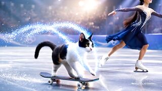 Skatista, the embodiment of sheer thrill and artistic expression on wheels, dances with gravity