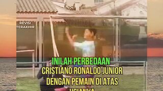Inilah perbedaan cristiano ronaldo junior dengan pemain di atas usianya.