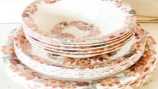 Melamine 18 Pieces Set with 6 medium plates &