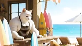 Little Puppy Surfing Like a Pro! | Cute Viral Video