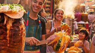 POV of a market trip in Mexico