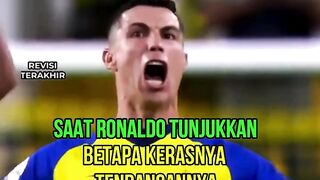 Ronaldo tunjukan betapa keras tendanganya ????????