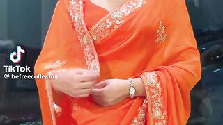 Orange Fancy Sari